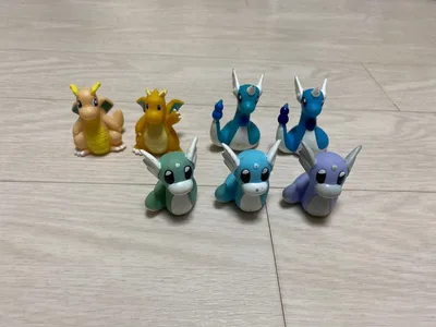Pokemon Kids Finger Puppet ชุด 7 Cairyu Mini Ryu Hakuryu