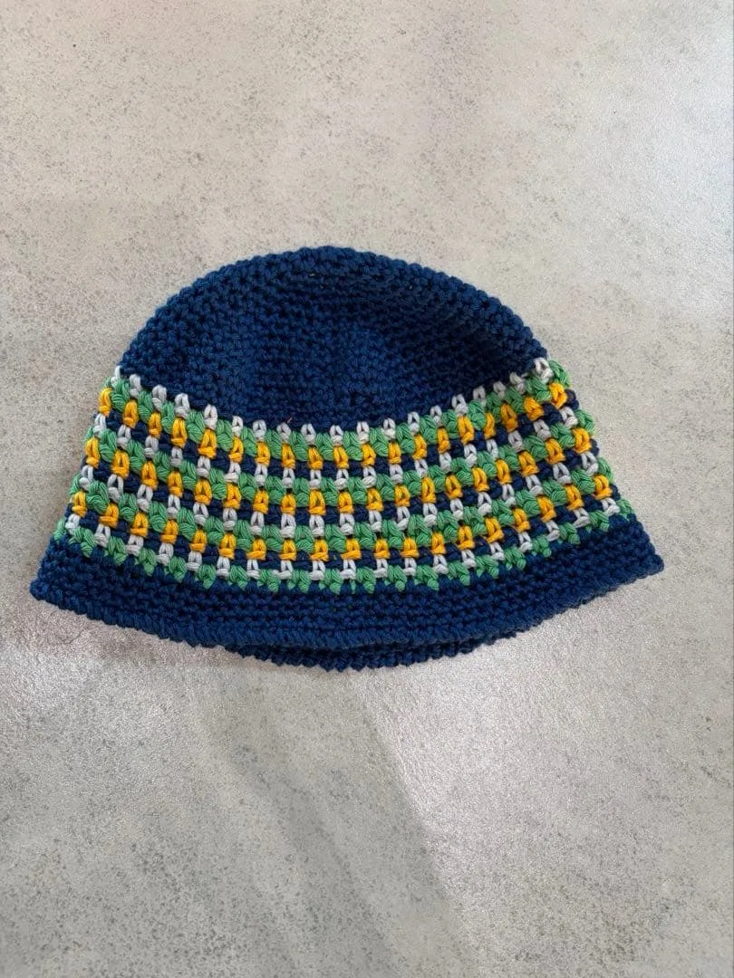 ハンドメイド クロシェハット 帽子