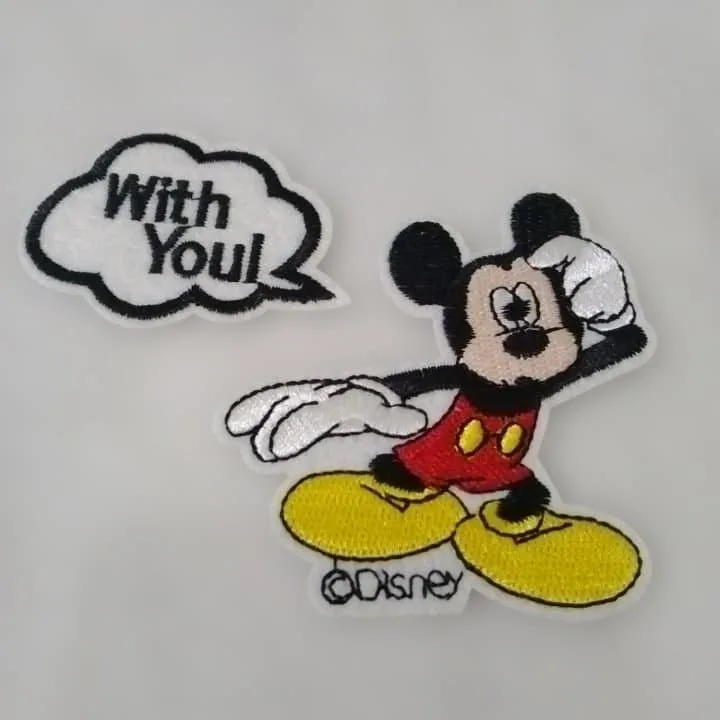 ミッキーマウス With You! 刺繍アイロンワッペン⚫7⚫