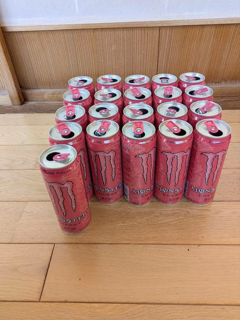 Monster Pipeline กระป๋องสีชมพู 21 กระป๋องเปล่า
