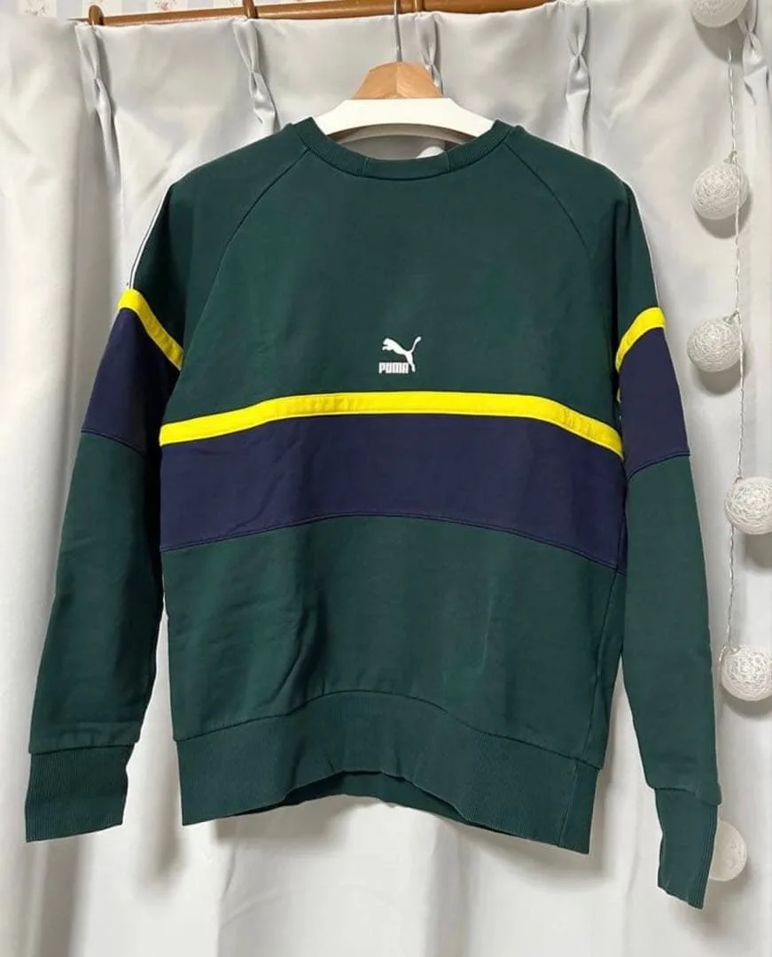 PUMA XTG スウェット トレーナー グリーン Sサイズ