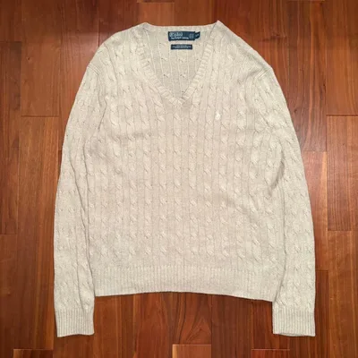 90s Polo by Ralph Lauren ニット Vネック シルク