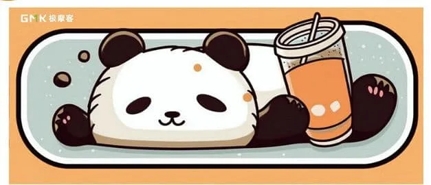 【新品未使用】大判 布製 マウスパッド パンダ 700mm×300mm