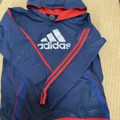 adidas アディダス ピステ フード付き ネイビー レッド サイズ 150