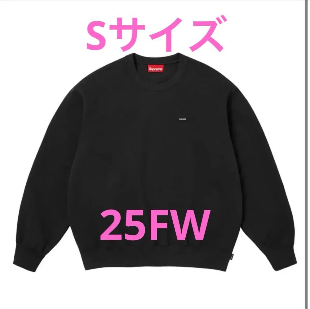 Supreme Small Box Crewneck Black S 25FW