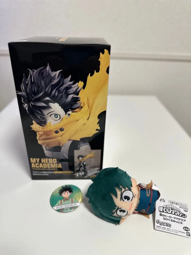 僕のヒーローアカデミア 緑谷出久 フィギュア ぬいぐるみ 缶バッヂ デク