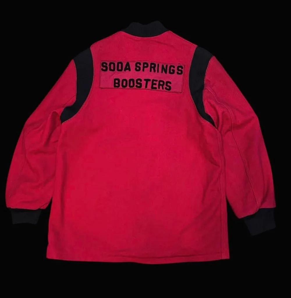 60s BLOCK'S Wool Award Jacket Stadium Jacket 42 สีแดง สีดำ