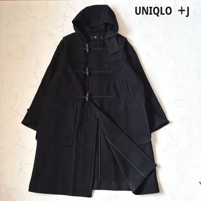 ✨大人気モデル✨UNIQLO +J オーバーサイズ ロングダッフルコート 黒 M