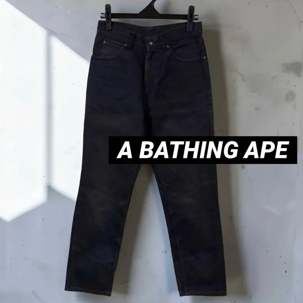 90s 初期 A BATHING APE ブラックデニム M 日本製