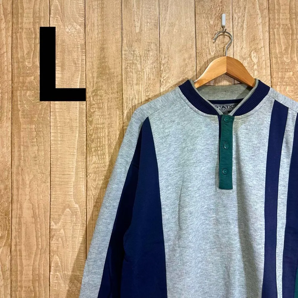 古着 STATIC スタティック スウェット トレーナー アメカジ 長袖 冬服