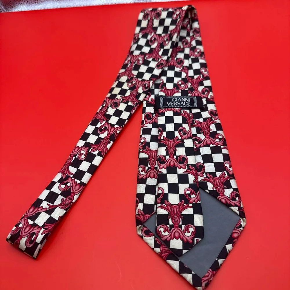 GIANNI VERSACE ネクタイ チェック柄