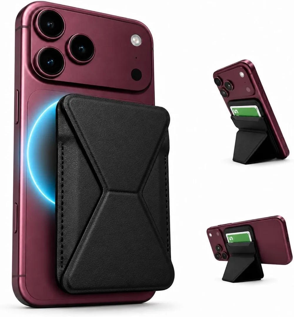 新品 カードケース型スマホスタンド グリップ 1台3役 MagSafe対応