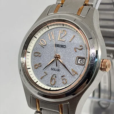 ◇美品 稼働 Seiko Solar レディース 腕時計 01年製 ヴィンテージ