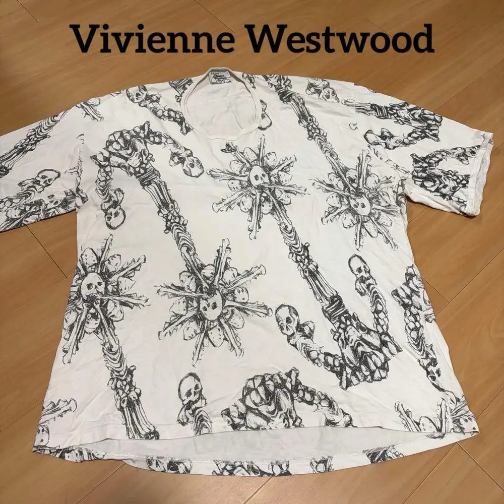 Vivienne Westwood 総柄 スカル Tシャツ