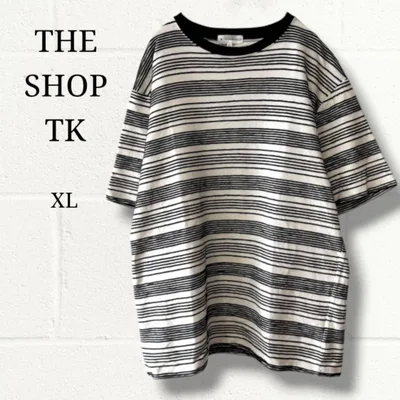 THE SHOP TK ティーエスショップティーケー ボーダー Tシャツ XL