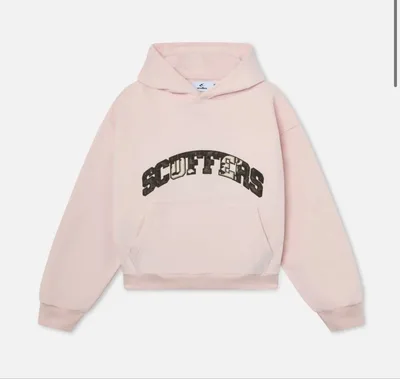 SCUFFERS ロゴ カモフラ柄 パーカー ピンク