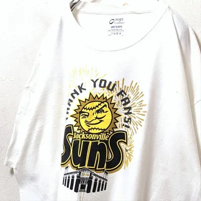 ポート&カンパニー ジャクソンビルサンズ ロゴ Tシャツ ホワイト白XL古着