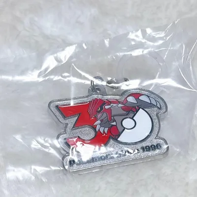 ポケモン 30周年 メタルチャームマスコット グラードン ガチャ めじるし