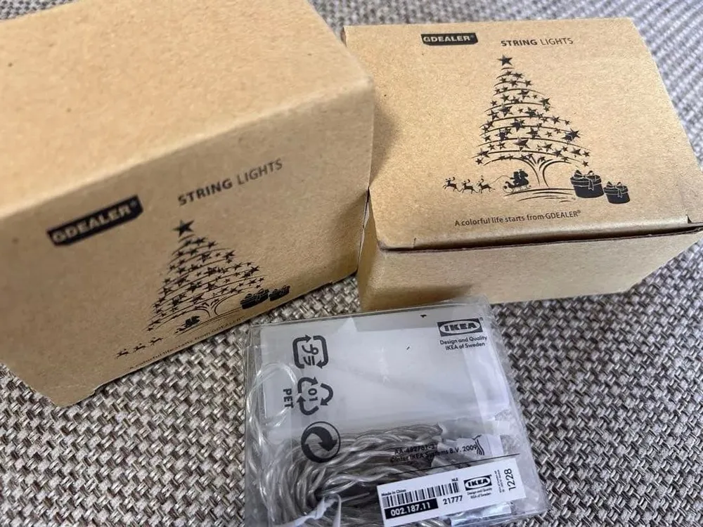 GDEALER ストリングライト 2個 IKEA1個