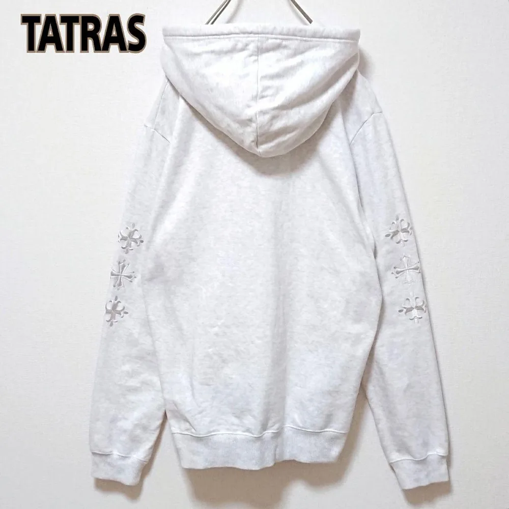 TATRAS タトラス 刺繍 ロゴ プルオーバー パーカー 03