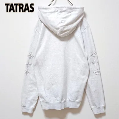 TATRAS タトラス 刺繍 ロゴ プルオーバー パーカー 03