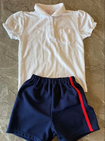 PICO-KIDS 体操服セット ホワイト×ネイビー