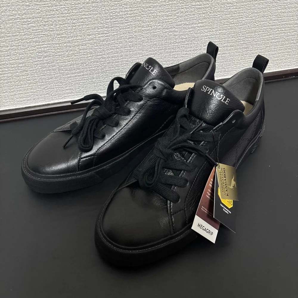 スピングル SP-1307 レザースニーカー 革 LL 黒 現行