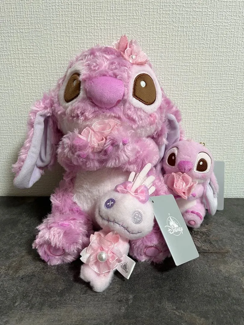 スティッチ&スクランプ ぬいぐるみ キーホルダー