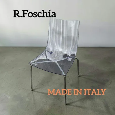 ★希少★ R.Foschia スタッキングチェア クリアー イタリア製