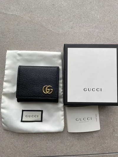 GUCCI マーモント 小銭入れ コインケース レザー ブラック