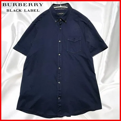 【BURBERRY BLACKLABEL】美品バーバリー ビジネス対応前開きポロ
