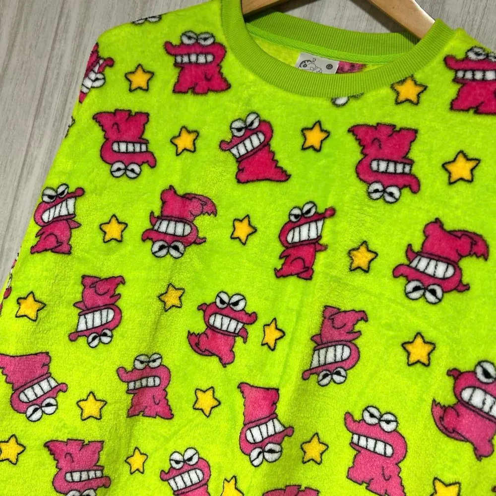 【新品 LL】クレヨンしんちゃん チョコビ ワニ山さん フリース トレーナー