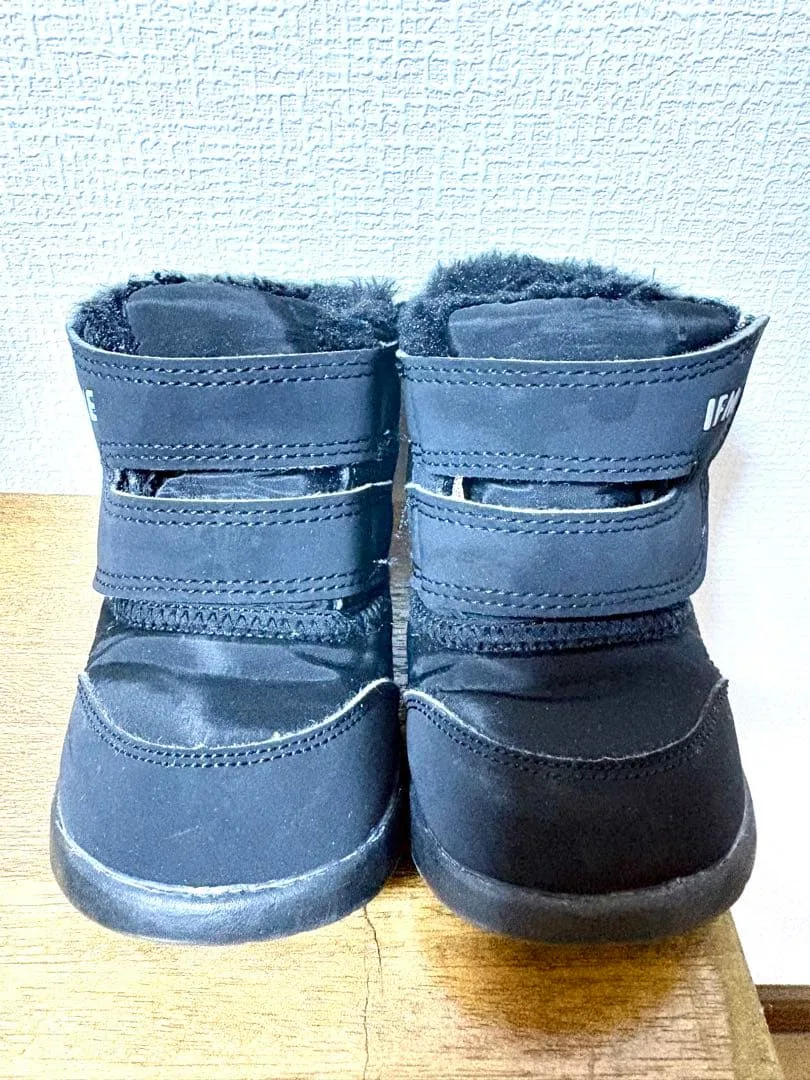 IFME キッズ スノーブーツ ブラック 14.5