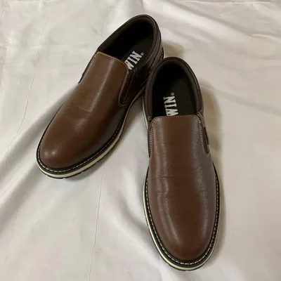 美品 お買い得 EDWIN メンズ スリッポン ブラウン ローファー 革靴