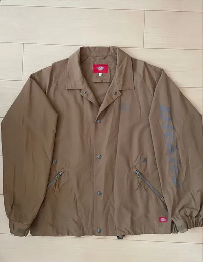 DICKIES ブラウン ナイロンジャケット Lサイズ
