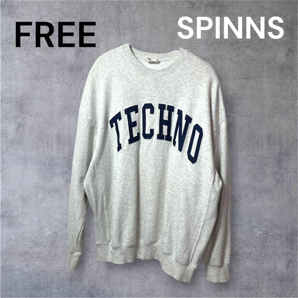 SPINNS トレーナー FREE グレー スウェット シンプル アウトドア 秋
