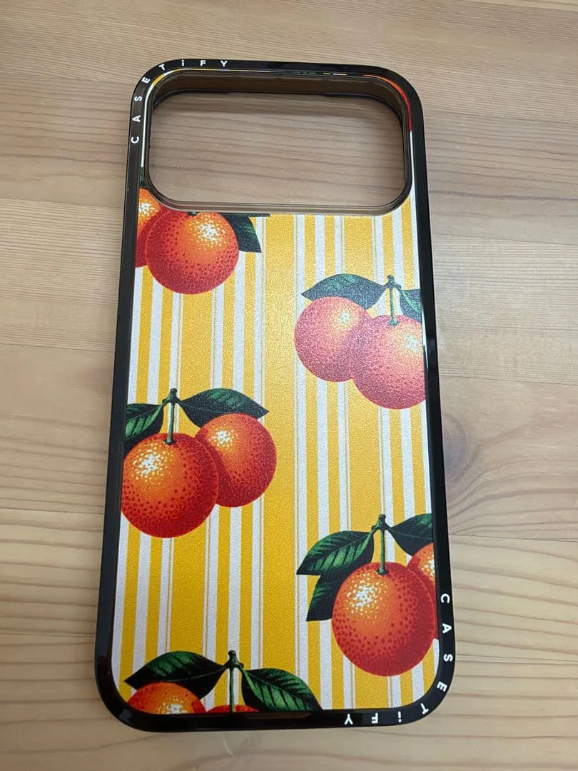 CASETiFY iPhone 17 pro maxケース オレンジ柄