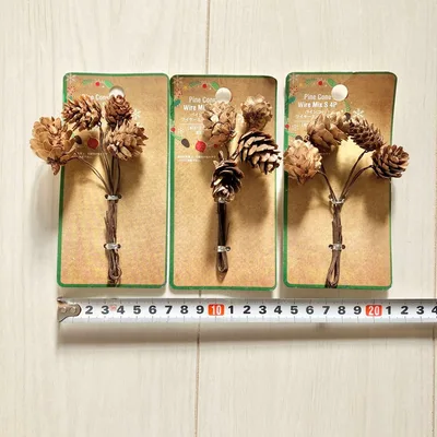 新品 松ぼっくり 松かさ 飾り オーナメント リース アレンジ クリスマス