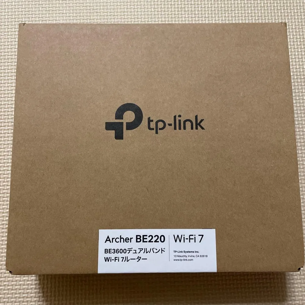 【新品未使用】TP-Link Archer BE220 Wi-Fi 7ルーター