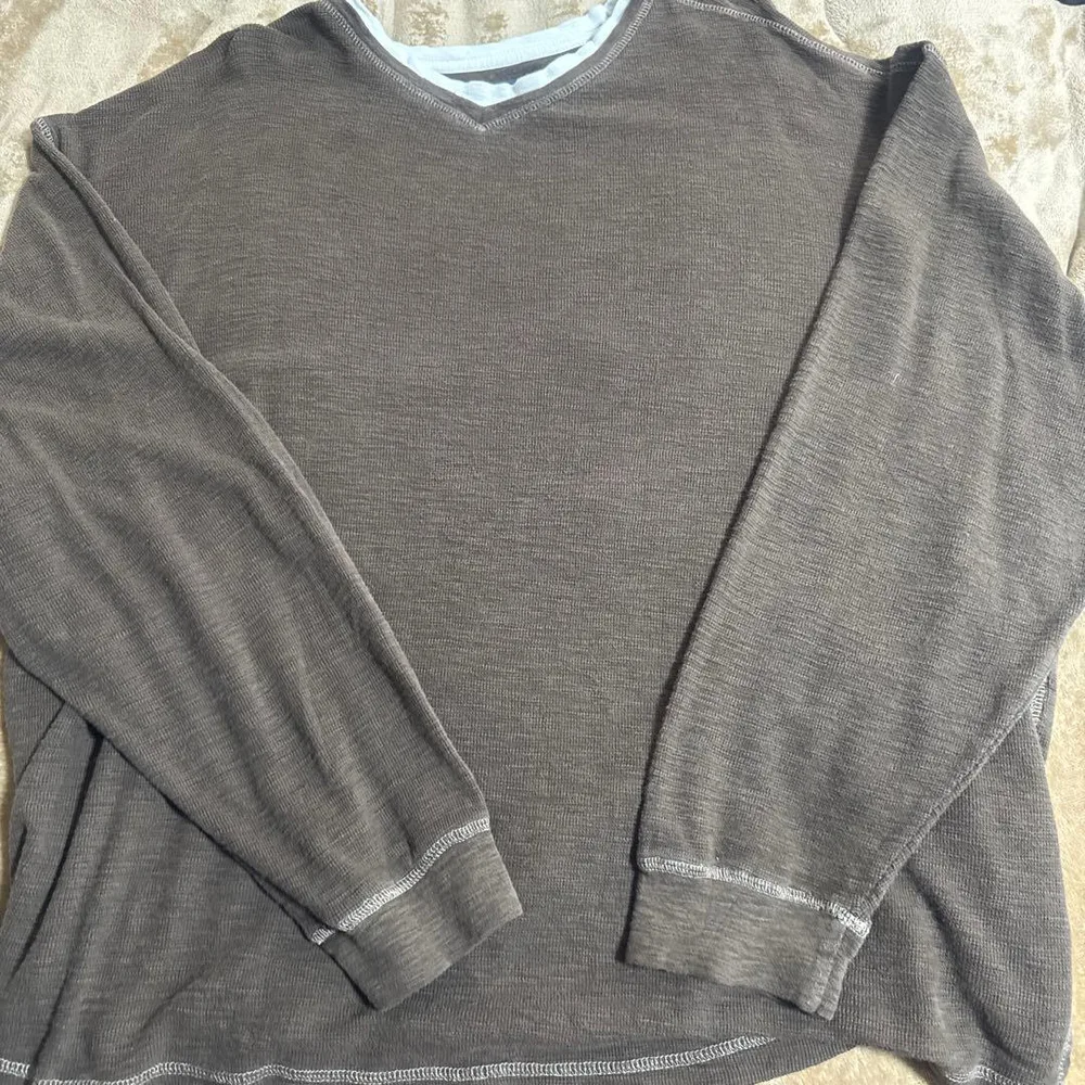 Casuals ワッフルカットソー ブラウン 2X