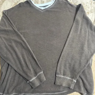 Casuals ワッフルカットソー ブラウン 2X