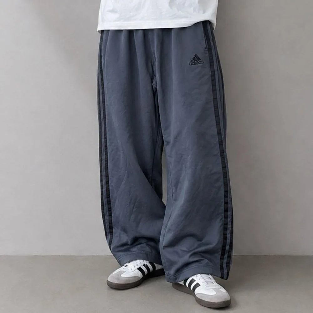adidas アディダス トラックパンツ サイドライン ジャージバギー極太2XL