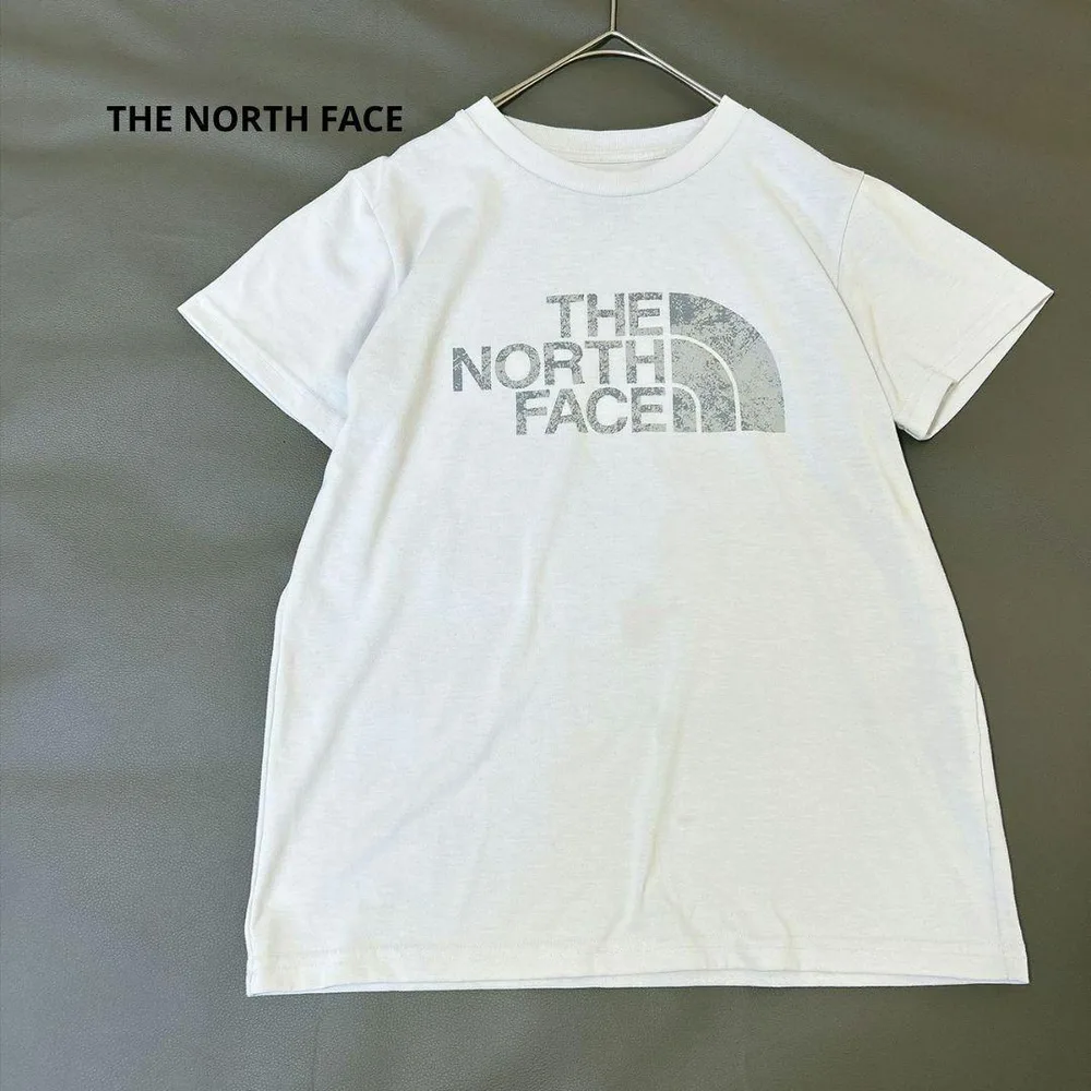 ザノースフェイス 半袖Tシャツ ホワイト ビッグデザイン ロゴ M相当