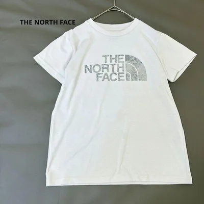 ザノースフェイス 半袖Tシャツ ホワイト ビッグデザイン ロゴ M相当