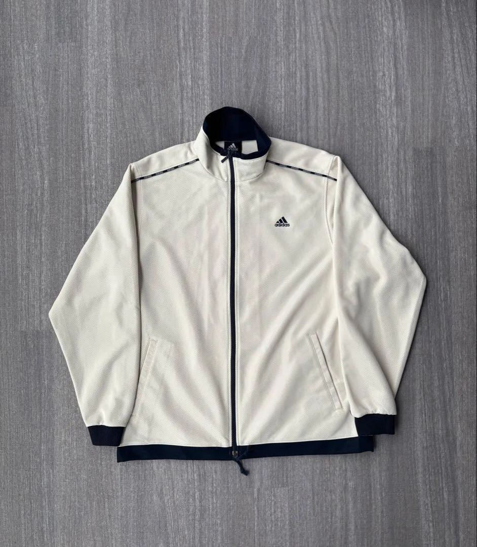 adidas track jacket beige archive y2k