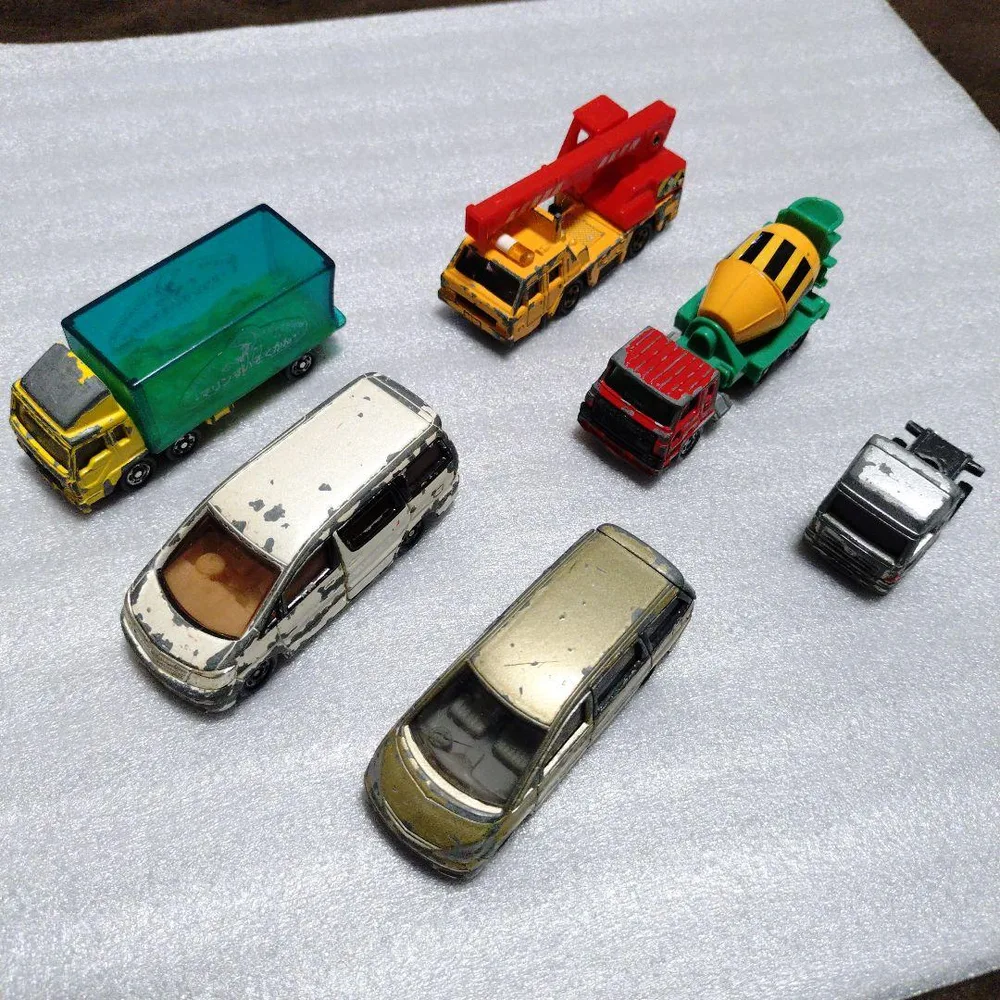 トミカ 6台セット まとめ売り クレーン車 ミキサー車 アルファード エスティマ