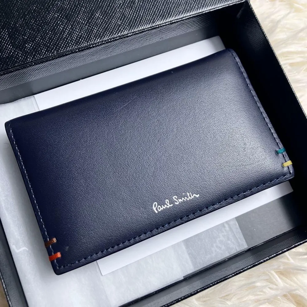 Paul Smith 名刺入れ レザー ネイビー