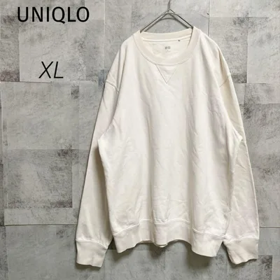 UNIQLO ユニクロ【XL】トレーナー スウェット 長袖 ホワイト ゆったり