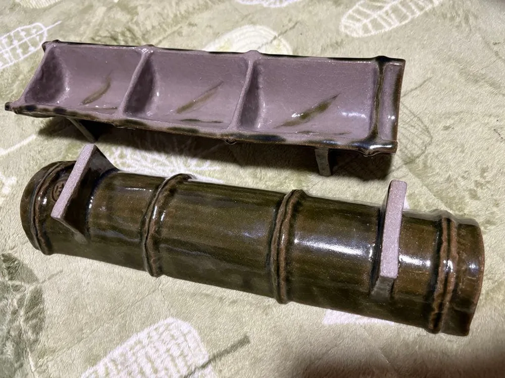 ◾️竹型皿 3連 2個セット