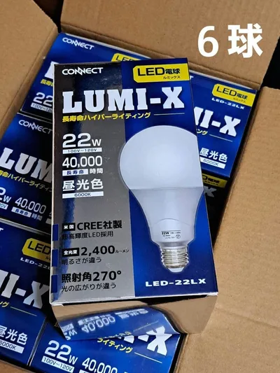 LED電球 LUMI-X ルミックス 一箱6球入り
